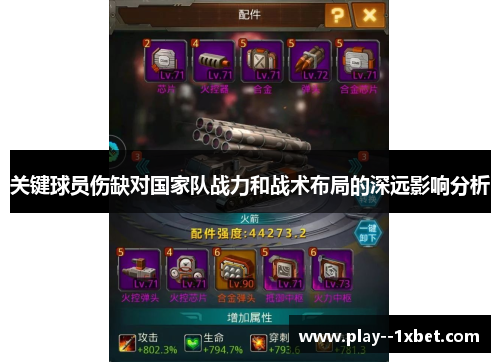 关键球员伤缺对国家队战力和战术布局的深远影响分析 关键球员伤缺对国家队战力和战术布局的深远影响分析