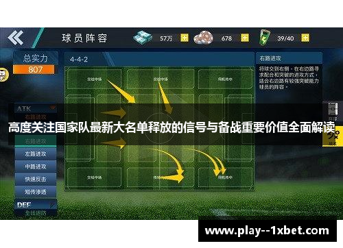 高度关注国家队最新大名单释放的信号与备战重要价值全面解读